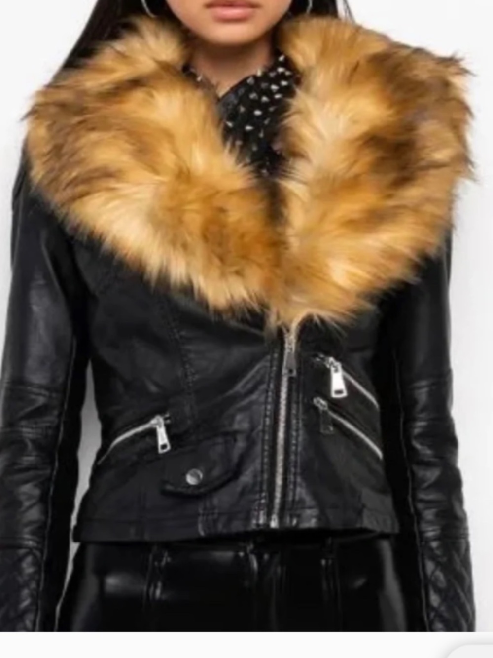 Akira Moto Fur Jacket size XL